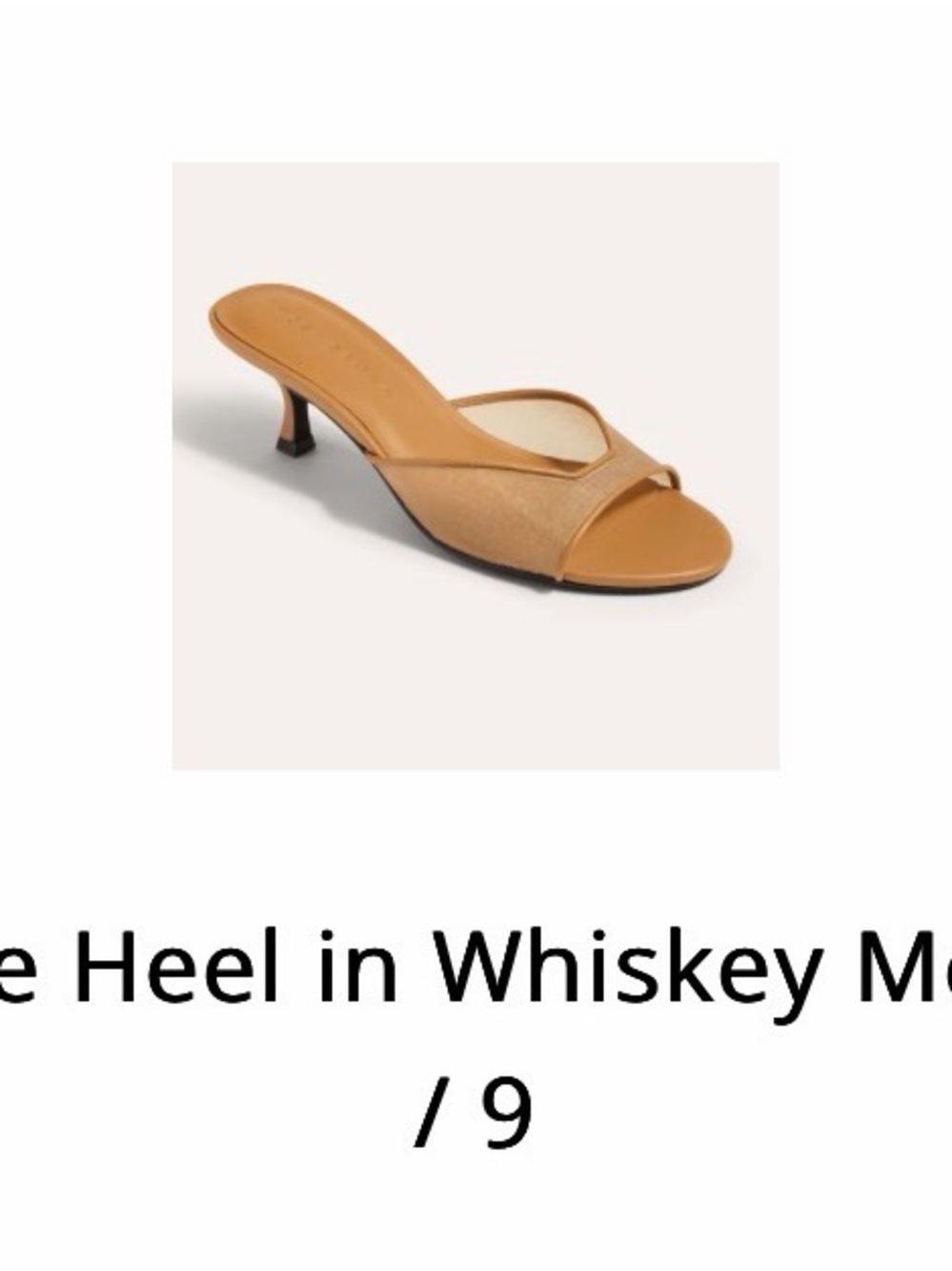 Yosi Samra Whiskey Tan Kitten Heel Mule